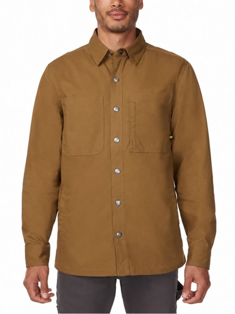 Cat by Caterpillar - Men’s Fleece Lined Canvas Shirt Jacket